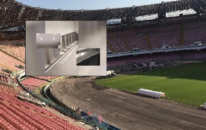 Stadio San Paolo, già rubati alcuni faretti dai nuovi bagni