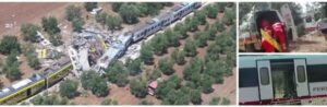 scontro tra treni in puglia