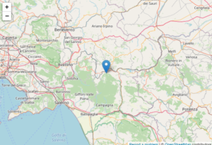 Trema la terra in Campania, scossa di terremoto a Nusco di 3.3: registrata dall'INGV