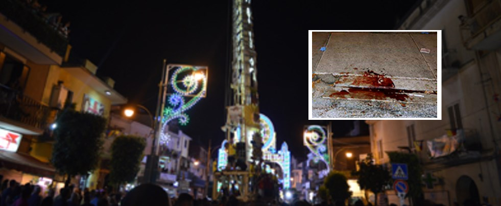 Follia a Brusciano, due ragazzi accoltellati durante la festa dei gigli