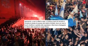 Razzi, folla e fuochi d'artificio per la festa del Liverpool: per l'Ansa si tratta di 'perfetto stile napoletano'