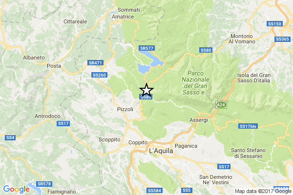 Terremoto a L'Acquila, la magnitudo è di 3.9