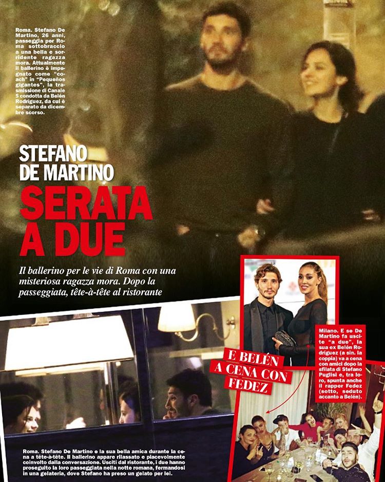 Stefano De Martino con una nuova ragazza