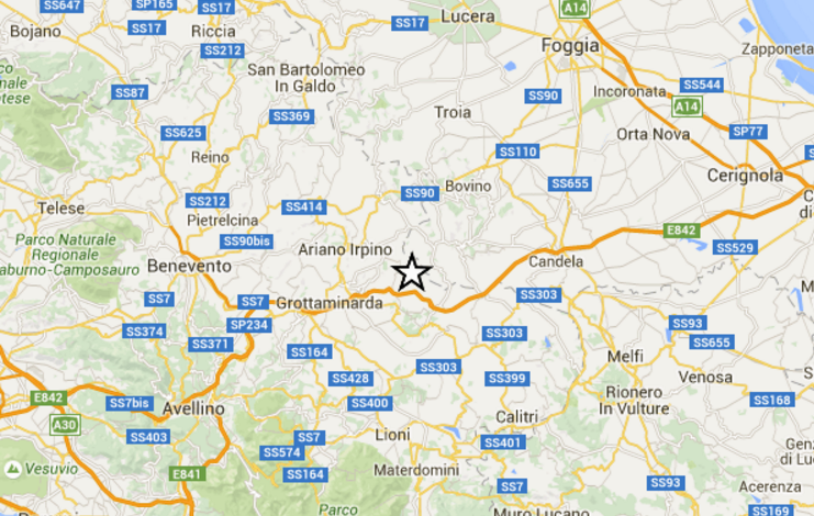Terremoto in Campania, la terra trema: scossa ad Avellino