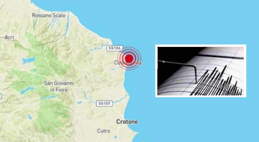 Terremoto al Sud, serie di scosse in Calabria: trema la provincia di Crotone