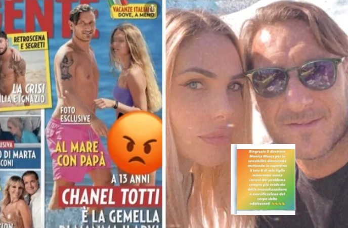Il bikini della figlia di Totti e Ilary sbattuto in prima pagina, la risposta alla coppia: "Era questo lo scopo"