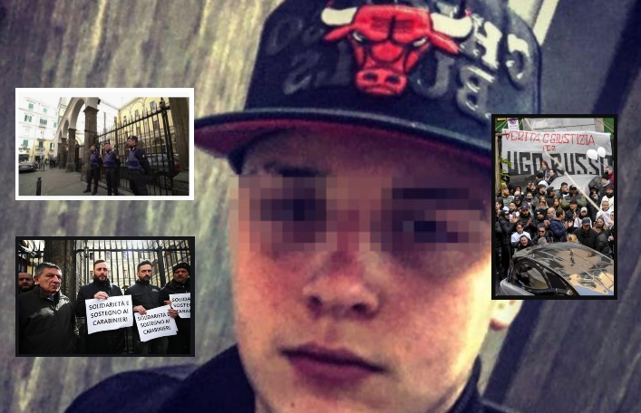 'Stesa' fuori la caserma dei Carabinieri dopo la morte di Ugo Russo: due arresti