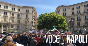 Vomero: basta alla chiusura dello Stadio Collana, la protesta [FOTO]