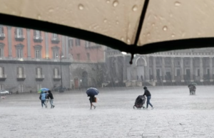 Allerta meteo in Campania di colore giallo