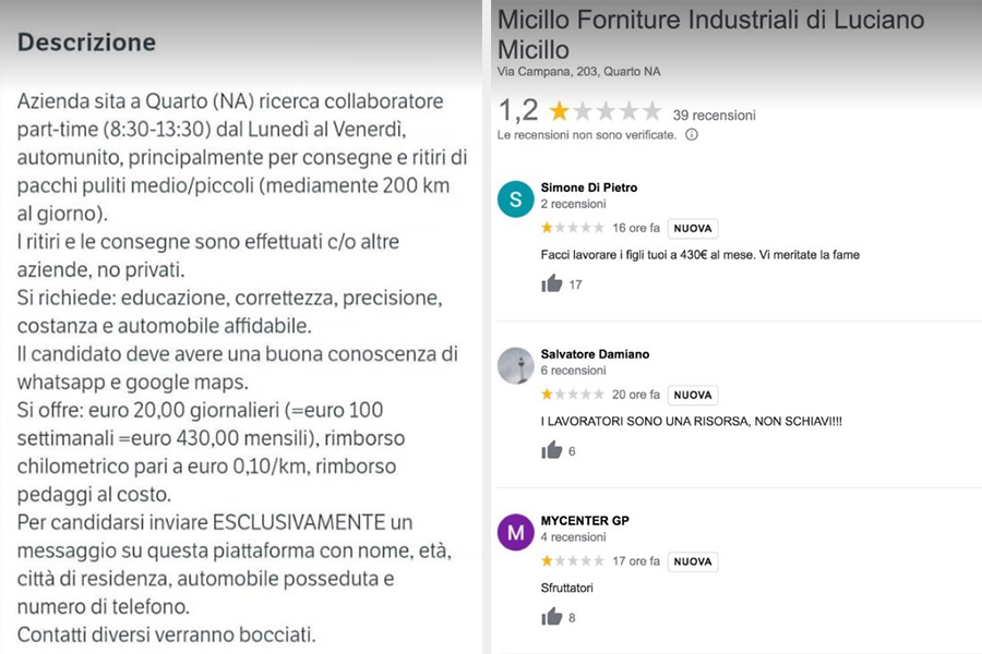 Annuncio di lavoro assurdo