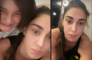 Belen sola a casa con Santiago