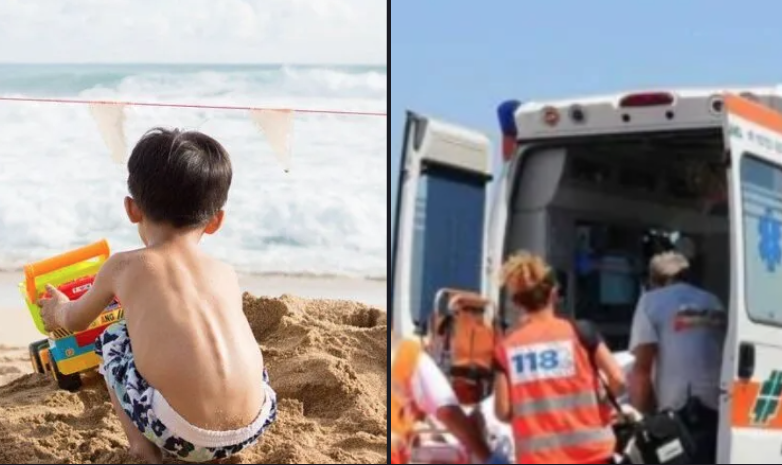 Bimbo si amputa dito in spiaggia a Palinuro