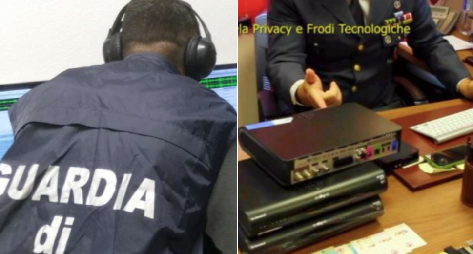 Blitz contro il pezzotto tv