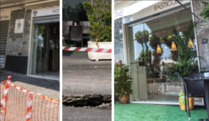 Crolla il pavimento del Bar Serpentone