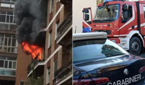 Dà fuoco alla casa e minaccia il suicidio