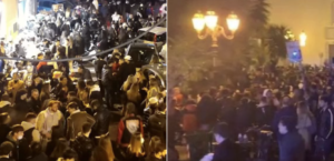 Due giovani hanno un rapporto intimo in strada a Napoli