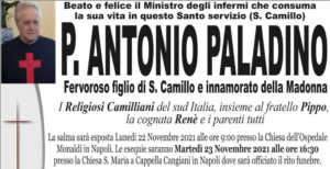 È morto Don Antonio Paladino