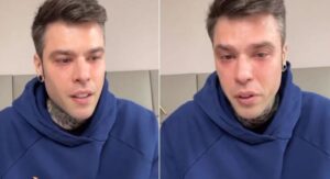 Fedez scoppia in lacrime