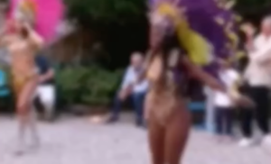 Festa con ballerine brasiliane nel centro dell'Asl di Salerno