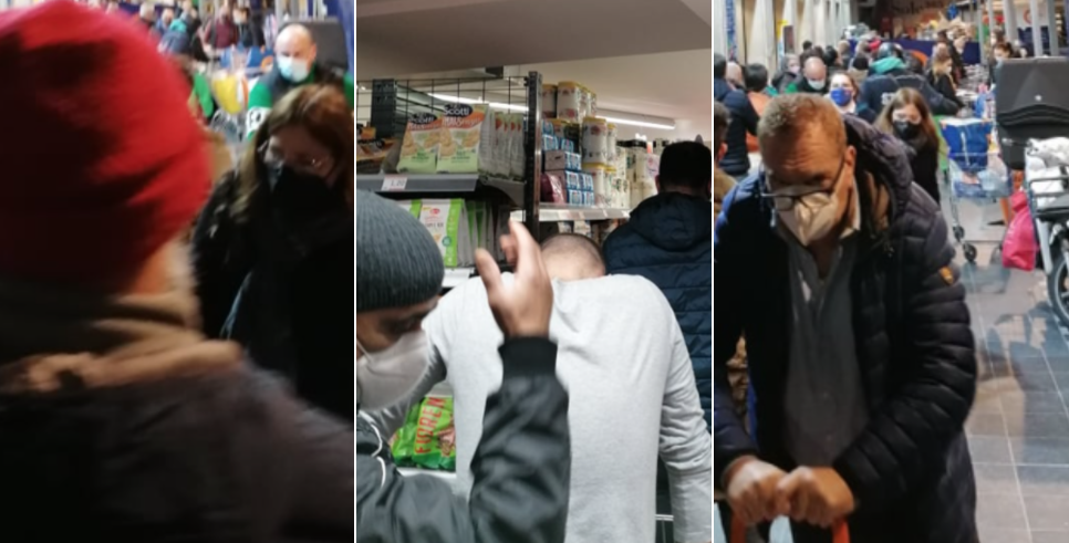 Fila al supermercato