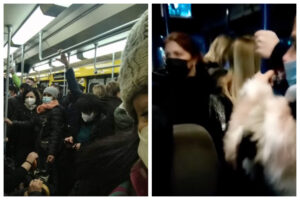 Napoli in zona rossa ma è folla di persone su bus e metropolitane