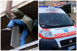 Ladro imbranato in azione: scoperto mentre entra in casa, si lancia dalla finestra e si frattura