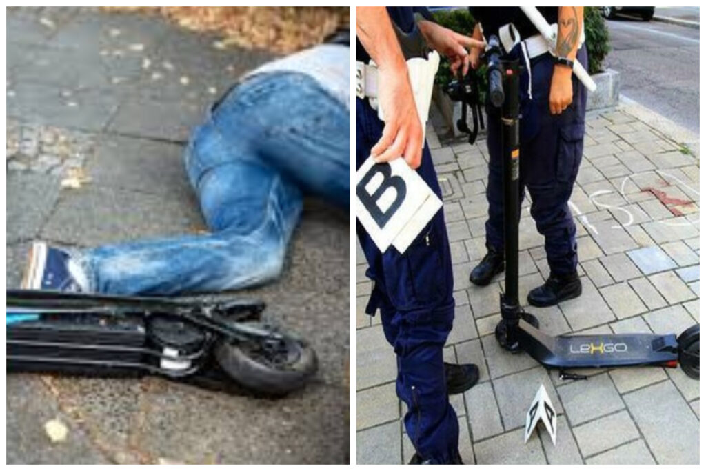 Cade dal monopattino dopo un malore e va in coma, passante gli ruba il mezzo e scappa