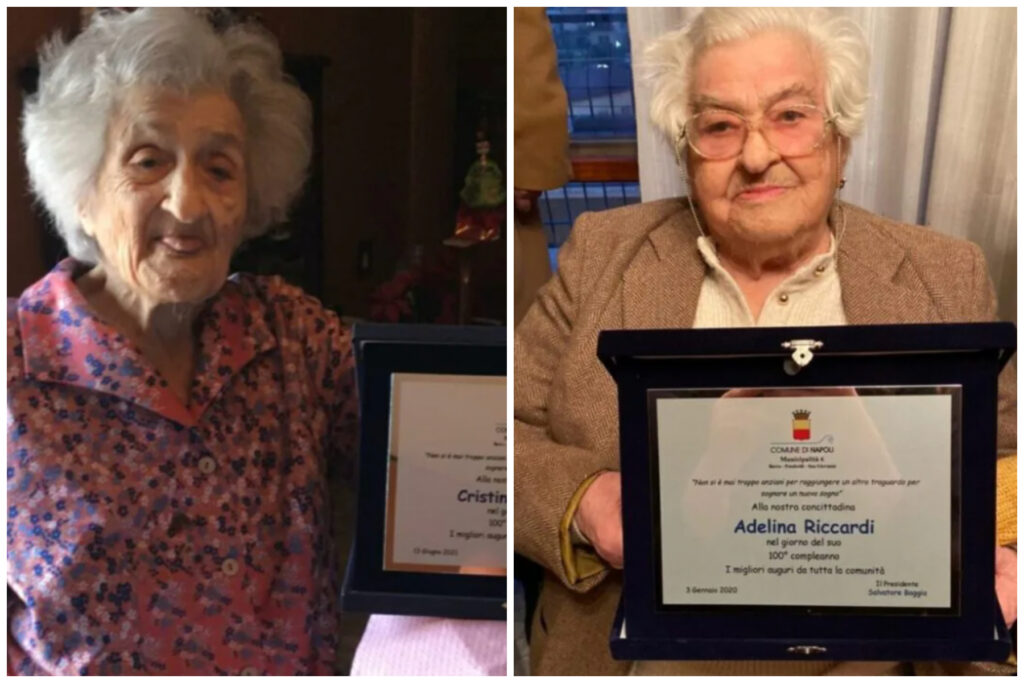 Famiglia da record a Napoli, due sorelle compiono 100 e 101 anni