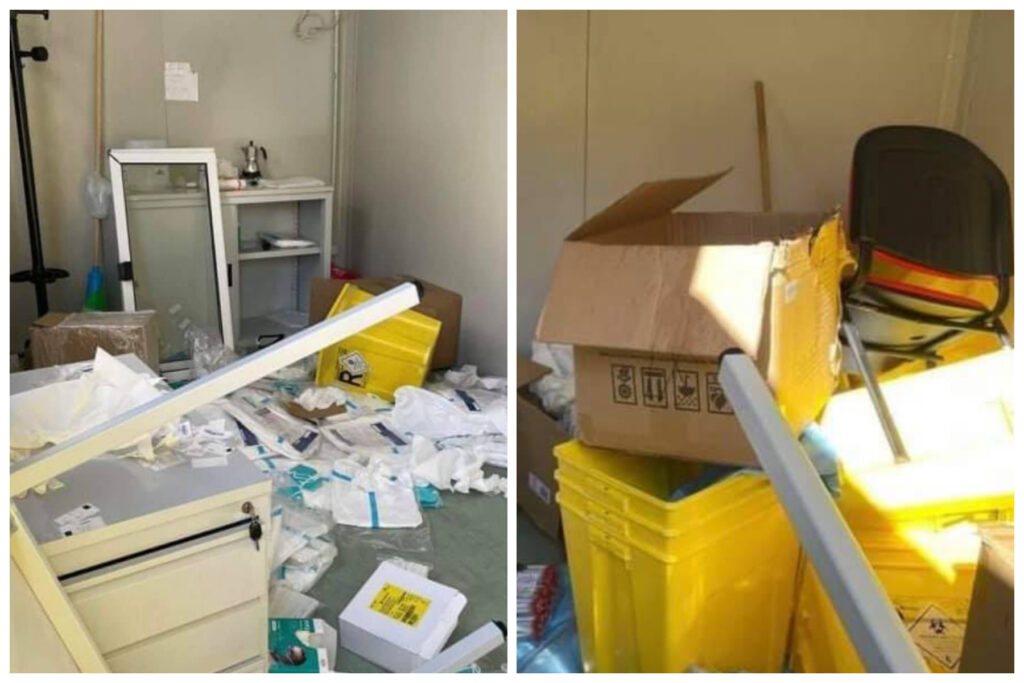 Ercolano, centro tamponi distrutto dai vandali. Il sindaco:"Siete senza scrupoli"