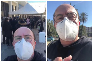 Maurizio Casagrande in fila alla Mostra d'Oltremare per vaccinare il papà: "Una vergogna"