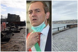 De Magistris esulta per il lavori sul lungomare ma i napoletani lo massacrano
