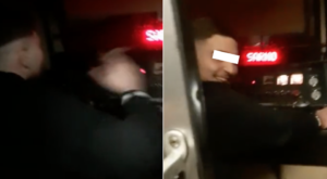 Giovane guida la circumvesuviana