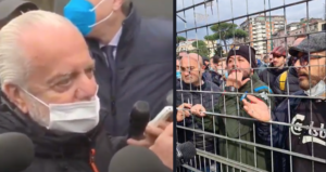 I tifosi contro De Laurentiis