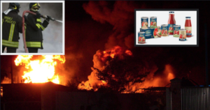 Incendio stabilimento 'La Rosina'