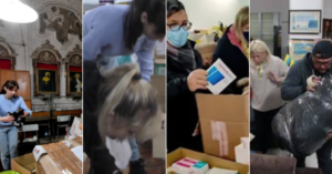 La solidarietà dei napoletani per l'Ucraina