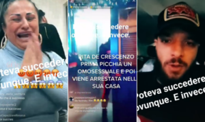 L'aggressione, Rita De Crescenzo i e carabinieri