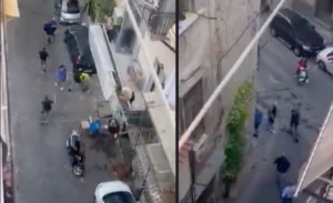 Lite e rissa in strada a Napoli con mazze da baseball