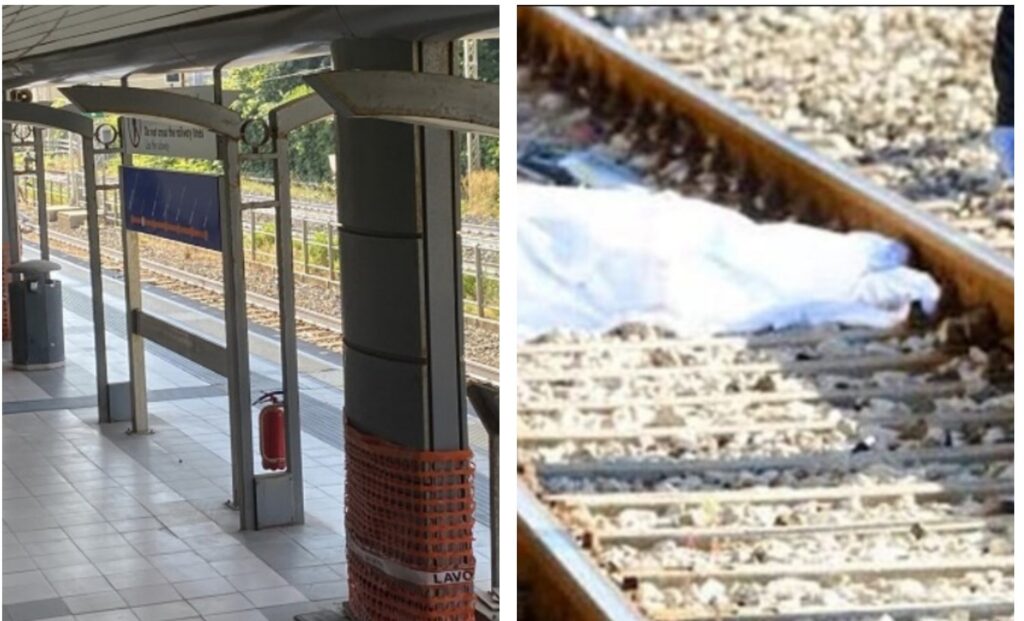 Morto sui binari