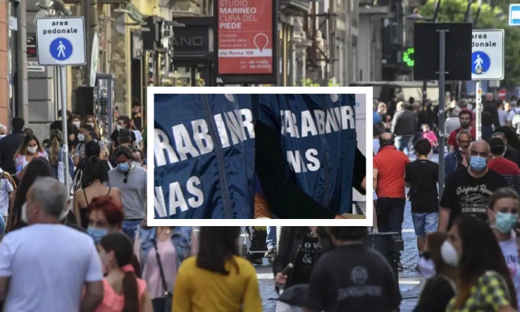 Napoli e provincia, controlli anti-Covid dei carabinieri: chiusa una pasticceria in via Toledo