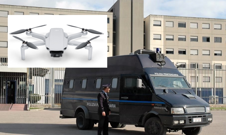 Napoli, in carcere con il drone: all'interno cellulari, sim e chiavistelli