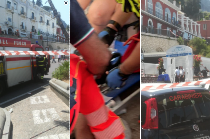Parla un testimone dal luogo dell'incidente a Capri