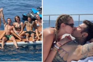 yacht ferragnez golfo di napoli