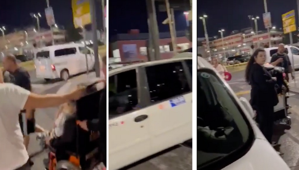 sciopero taxi napoli gesto