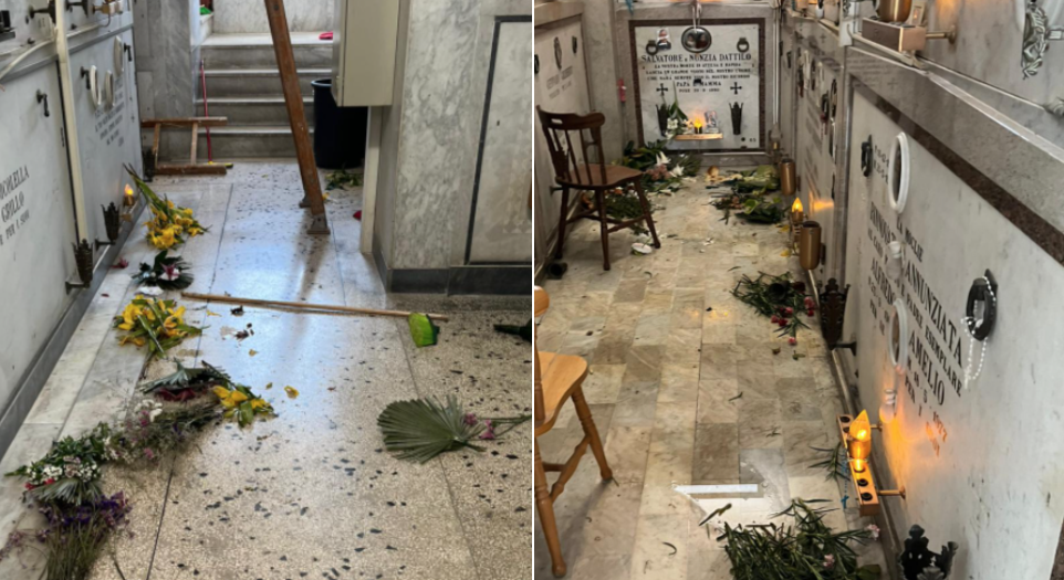 Razzia nel cimitero di Poggioreale