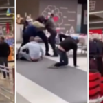 Rissa al centro commerciale