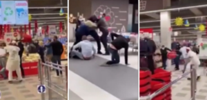 Rissa al centro commerciale