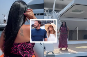 Rita De Crescenzo prova a salire sullo yacht di Jennifer Lopez