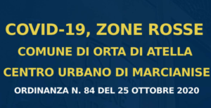 Marcianise ed Orta d'Atella zona rossa, l'ordinanza di De Luca