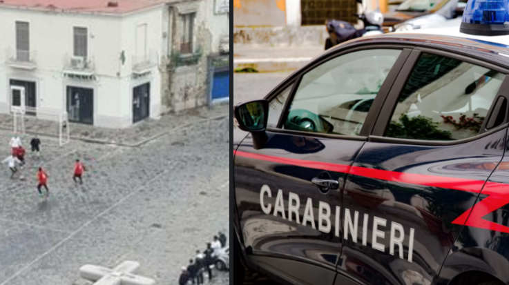 Napoli, si gioca a calcio in 'zona rossa': i carabinieri arrivano e fermano la partita. Giovani in fuga