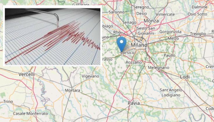 Terremoto a Milano, scossa avvertita dalla popolazione: magnitudo di 3.8
